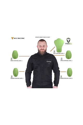 Venom Ceket Urban Motosiklet Montu