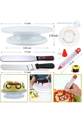 Bloomnest 73 Parça Profesyonel Kek Ve Cupcake Dekorasyon Seti - Pişirme Malzemeleri Pikap Standı Diğer