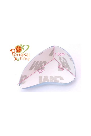 Portakal Safety Mini Şeffaf Köşe Koruyucu*8 Adet Çok Renkli