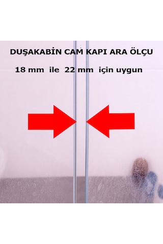 Ayrıntıshop Duşakabin Mıknatıs Fitili 1 Takım 2 Adet 6-8mm Şeffaf
