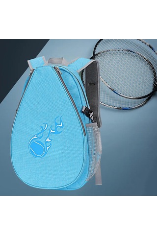 Suntek Tenis Sırt Çantası Taşınabilir Çantası, Raketi Mavi