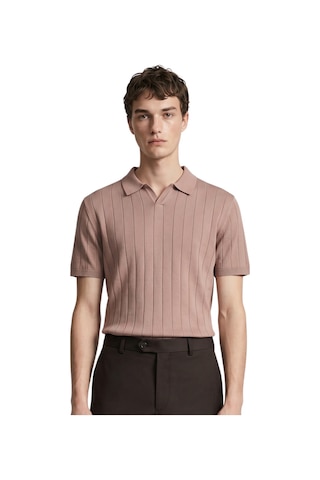 Anthony Jackson Premium Erkek Triko Polo Yaka T-shirt Ravello Kahverengi