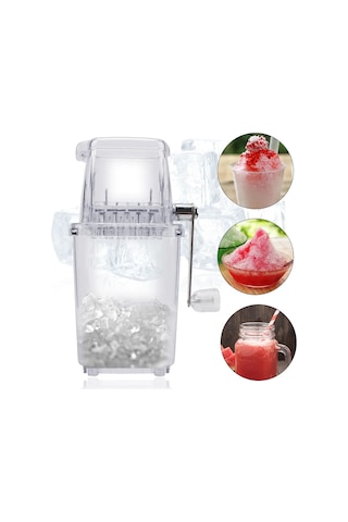 Jialan El Traş Buz Makinesi Buz Karıştırıcılar Araçları Mutfak Beyaz