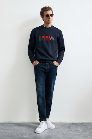 Lufian Finn Erkek Sweatshirt 112030202 Lacivert