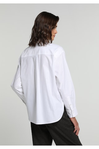 Colin's Colins Boyfriend Fit Shirt Neck Düz Kadın Beyaz Uzun Kol Gömlek Cl1081487 Q1.v1 Wht