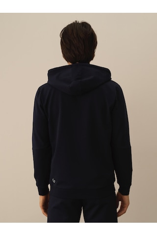Xint Lacivert Pamuk Dokulu Slim Fit Sweatmont 350168