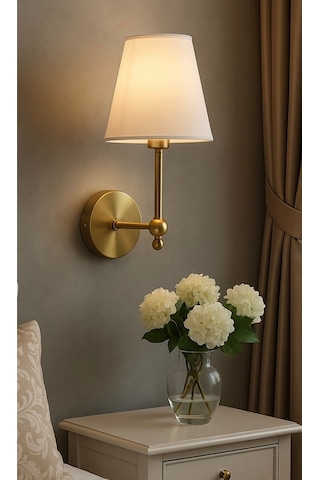 Modern Peninsula Aplik Pilli Duvar Aplik Kablosuz Tak Kullan Duvar Aplik Eskitme Gold Gold