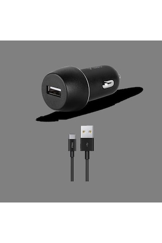 Ttec SmartCharger 2.1A Araç Şarj Aleti ve Type-C Kablo Siyah - 2CKS20CS