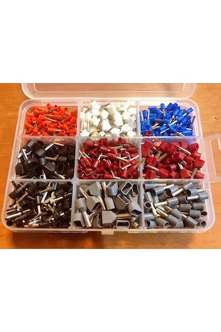 1150 Parça Maasco Izoleli Kablo Ucu Çift-Tek Girişli Yüksük Seti