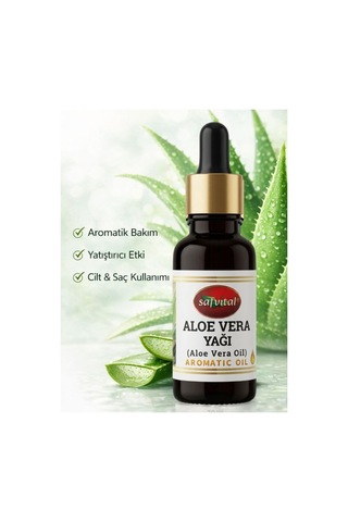Safvital Aloe Vera Yağı 20 Ml Aromatik Yağ, Doğal Oda Kokusu Ve Bakım Amaçlı Kullanım