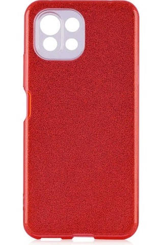 Xiaomi Mi 11 Lite Kılıf Zore Shining Silikon Kırmızı
