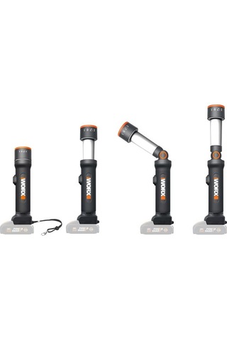 Worx Wx027.9 20volt 510 Lümen Çok Fonksiyonlu Led Fener Akü Dahil Değildir Fr Wx027.9