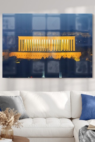 Anıtkabir Atatürk Temalı Cam Tablo 50x70 Cm
