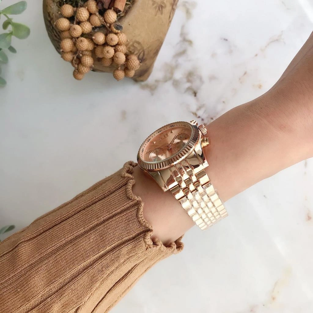 Roma Rakam Kasa Detaylı Rose Gold Kadın Kol Saati Rose Gold