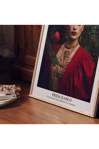 Frida Kahlos, Frida Kahlo'nun Kırmızı Güllerle Fotoğrafı, İlham Verici Söz