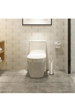 Metal Wc Fırçası, Krom Tuvalet Temizleme Fırçası, Paslanmaz Çelik Saplı, Dayanıklı Ve Hijyenik Banyo Aksesuar Genel