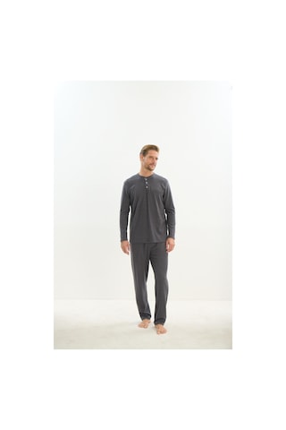 Sevim Erkek Uzun Kol Antrasit Pijama Takım C2t4n5o9 001