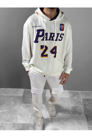 Cocopelli U C I Plik Beyaz Taraftar Hoodie Coc1824 Beyaz