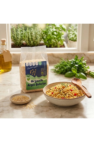 Ots Organik Arpa Şehriye 500 gr (Organik Sertifikalı, Pestisit Analizli)