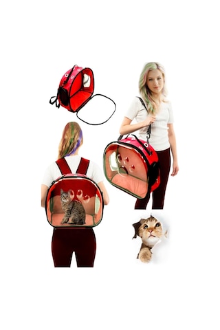 YCLSHOP Şeffaf Astronot Kedi Köpek Taşıma Sırt Omuz ve El Çantası