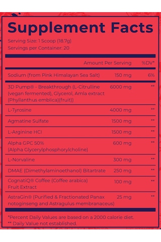 Dark Labs Maniaco Pump Preworkout 375g