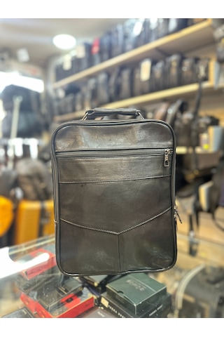 Trg Polo Siyah Hakiki Deri El & Omuz Çantası Siyah