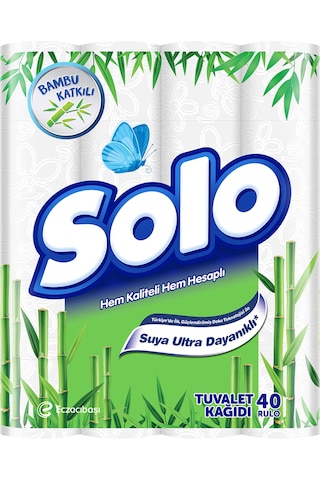 Solo Bambu Katkılı Ultra Dayanıklı Tuvalet Kağıdı 120’li