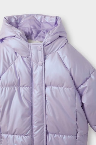 Defacto Kapüşonlu Fermuarlı Çıtçıtlı Şişme Lila Kız Bebek Mont E7985a5/pr247 Lila