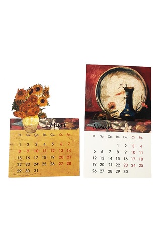 2027 Van Gogh Tabloları Takvimi Çok Renkli