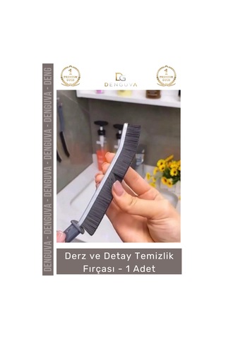 Fırça Profesyonel Ergonomik Dar Alan Fayans Banyo Mutfak Sağlam Derz Detay Temizlik Fırçası - 1 Ade
