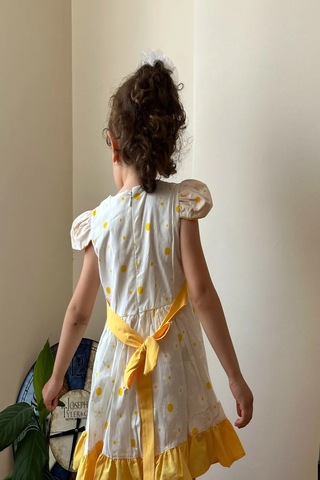 Yazlık Elbise Kısa Kollu Kız Çocuk Elbise Bebek Giyim Kız Bebek Elbise Elbcckdsn 001