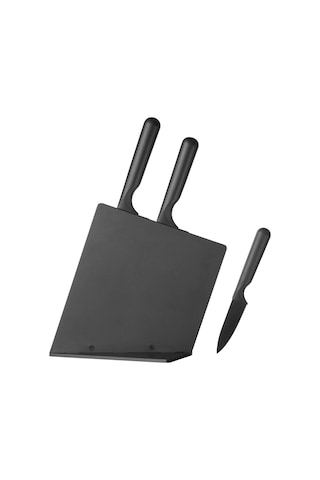 Ikea Jämföra 4 Parça Standlı Mutfak Bıçağı Seti 33 Cm Siyah