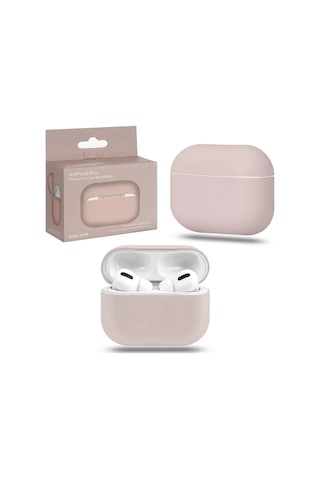 Proaks Airpods Uyumlu Pro İçin Silikon Kılıf 153241529 Tozlu Pembe
