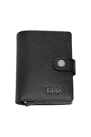 Zippo Saffiano Deri Cüzdan 2007083 Siyah