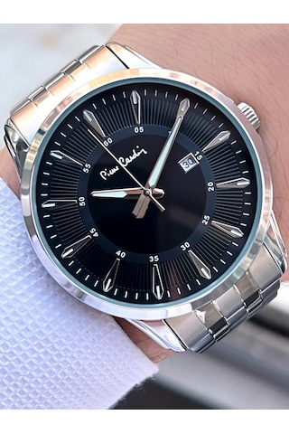 Pierre Cardin Çelik Kordon Takvimli Özel Kadran 3 Atm Suya Dayanıklı Erkek Kol Saati Epc.800211.f101