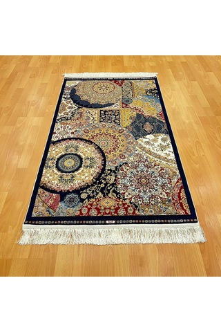 Mozaik Desenli 200 X 300 Cm İpek Halı Çok Renkli