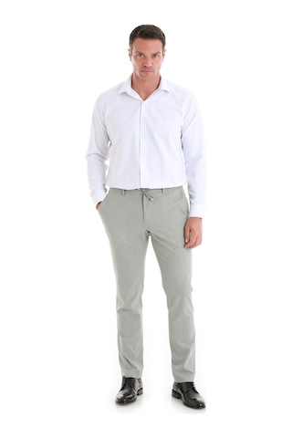 Hatemoğlu Beyaz Slim Fit Desenli Slim Yaka Pamuklu Uzun Kollu Gömlek 24d190000019 086 Beyaz
