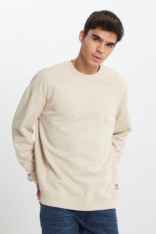 Lee Loose Fit Rahat Kesim Bisiklet Yaka %100 Pamuk Bej Sweatshirt L241744614 Bej