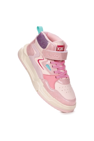 Kiko Kids Hayka-3 Cırtlı Kız Çocuk Spor Ayakkabı Mercan - Şeker Mercan - Şeker