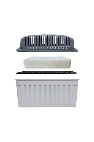 1 Kg. Gri Dikdörtgen Nem Alıcı Aparat Naturel ( 1 Kg. Blok )