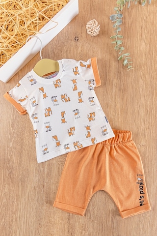 Sevimli Dostlar 2'li Yazlık Erkek Bebek Takım 001