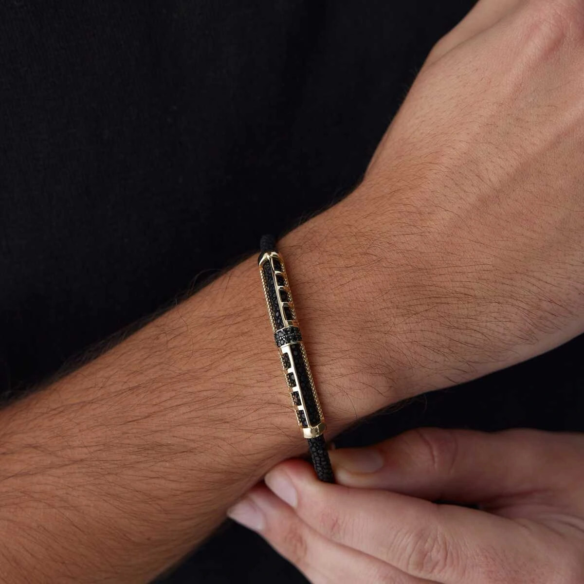 Ters Düz Model Erkek Bileklik 12926580