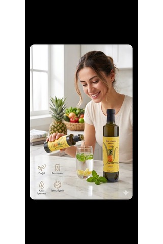 Ananas Detoks Sirkesi Doğal Fermantasyon 500 Ml