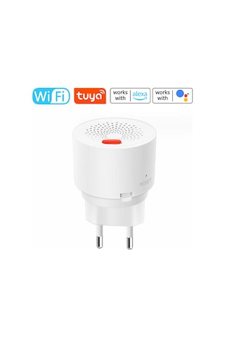 Mufunye Tuya Wifi Çok Gaz Tespit Cihazı, Akıllı Uyari Ve Uzaktan İzleme, Beyaz Avrupa Standartı