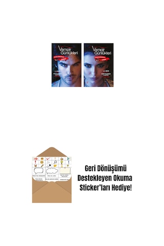 Vampir Günlükleri - Stefan Günlükleri Vol. 6 İradesiz + Vampir Günlükleri - Stefan Günlükleri Vol. 5 Sığınak + Okuma Sticker'ları