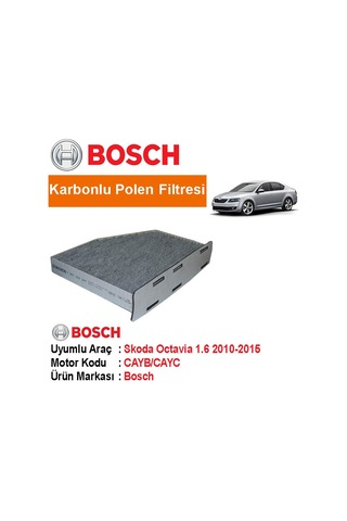 Skoda Octavia 1.6 Tdı Karbonlu Polen Filtresi 2010-2015 [Bosch ]