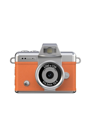 Acton Picco Flex Flip Ekranlı Retro Photo Kamera - Portakal