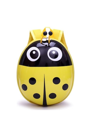 Three Beans Sevimli Karikatür Yedi Yıldızlı Uğur Böcek Çocuk Sırt Çantası Okul Çantası Yumurta Çantası Ilkokul Anaokulu Sert Kabuk Çanta Zkx35m Sarı