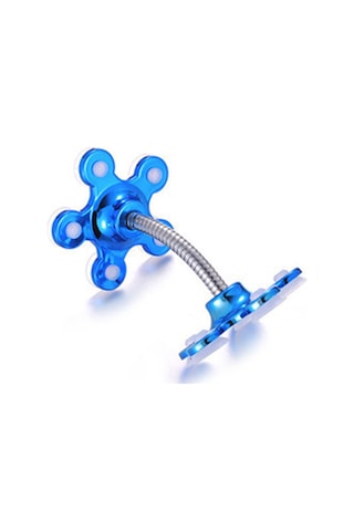 Kosona Araç Ve Ev Kullanıma Uygun Çift Yönlü Süngerli Telefon Tutucu - 4-6.5 İnç Cihazlar İçin - Tek Elle Kontrol - Mavi