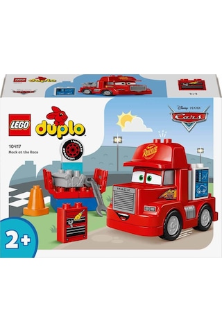 LEGO® DUPLO® Disney ve Pixar Arabalar Mack Yarışta 10417 2+ Eğitici Oyuncak Yapım Seti - 14 Parça